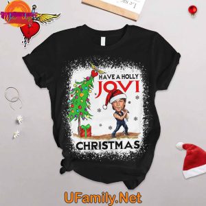 Have A Holy Christmas Bon Jovi T Shirt Pajama Set 2