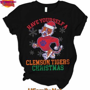 Have Yourself A Clemson Tigers Christmas T Shirt Pajama Set