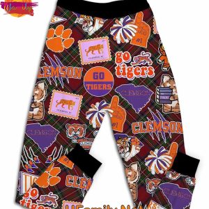 Have Yourself A Clemson Tigers Christmas T Shirt Pajama Set 3