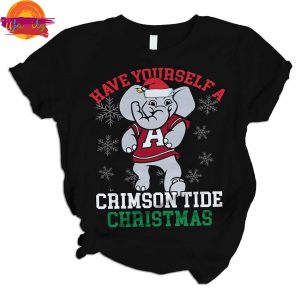 Have Yourself A Crimson Tide Christmas T Shirt Pajama Set 2