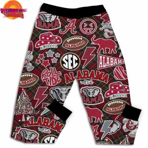 Have Yourself A Crimson Tide Christmas T Shirt Pajama Set 3