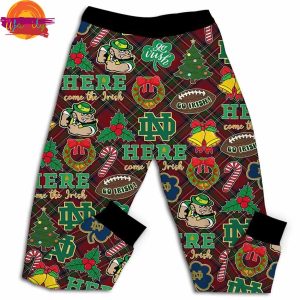 Have Yourself A Fighting Irish Christmas T Shirt Pajama Set 3