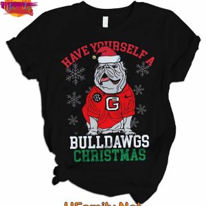 Have Yourself A Georgia Bulldogs Christmas T Shirt Pajama Set