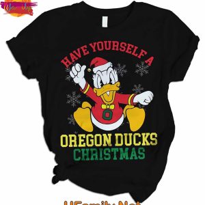 Have Yourself A Oregon Ducks Christmas T Shirt Pajama Set