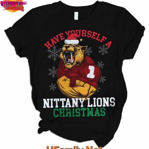 Have Yourself A Penn State Nittany Lions Christmas T Shirt Pajama Set 1