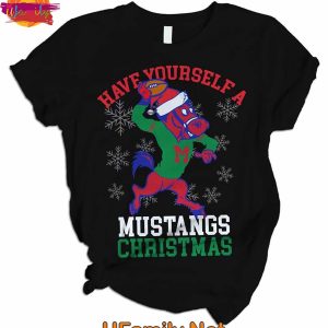 Have Yourself A SMU Mustangs Christmas T Shirt Pajama Set