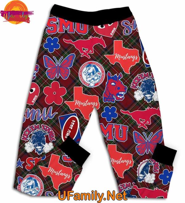 Have Yourself A SMU Mustangs Christmas T Shirt Pajama Set