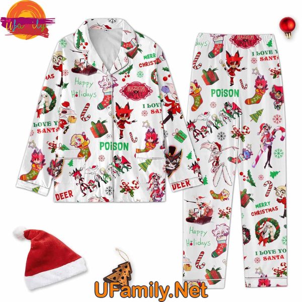 Hazbin Hotel Merry Christmas Pajama Set