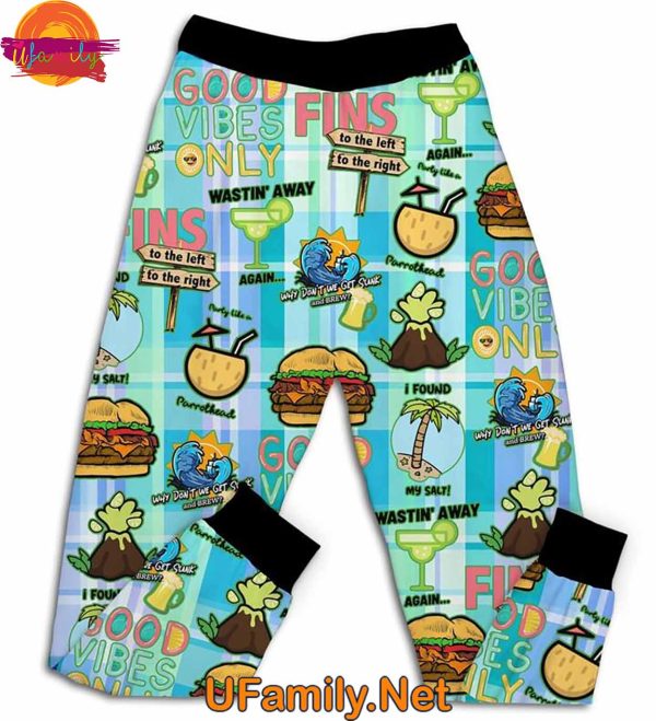 It’s 5 o’clock somewhere Tropical Parrot T Shirt Pajama Set