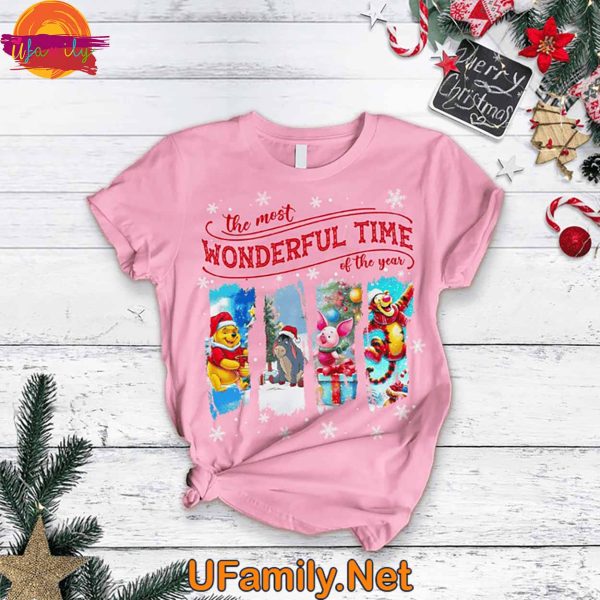 Its The Most Wonderful Time Of The Year​ Winnie The Pooh T Shirt Pajama Set