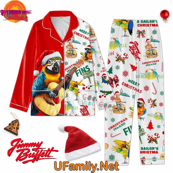 Jimmy Buffett Margaritaville Christmas Pajama Set