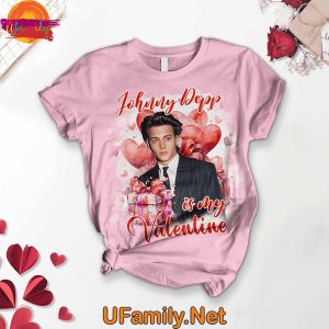 Johnny Depp Is My Valentine T Shirt Pajama Set 3