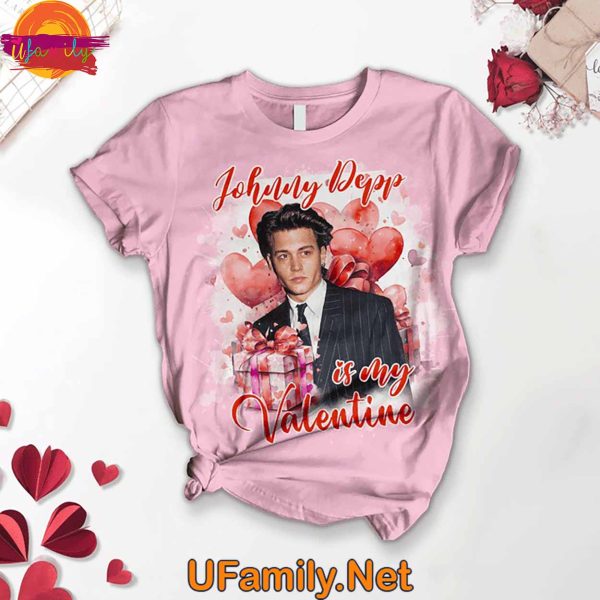 Johnny Depp Is My Valentine T Shirt Pajama Set