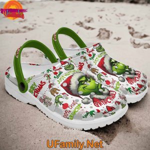 Just Waiting For Grinchmas Christmas Custom Crocs Clogs 2