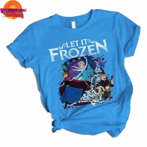 Let It Frozen T Shirt Pajama Set 2