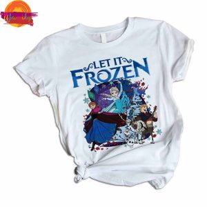 Let It Frozen T Shirt White Pajama Set 2