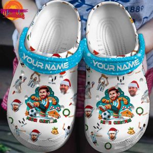 Lionel Messi Christmas Crocs Custom Name 1