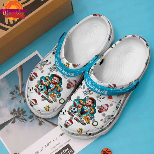 Lionel Messi Christmas Crocs – Custom Name