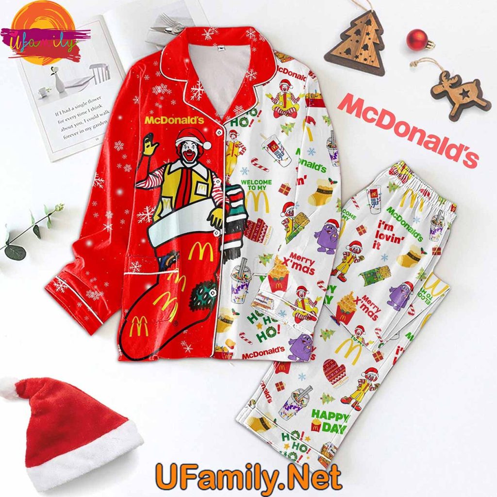 Mcdonald's Merry Christmas Pajama Set