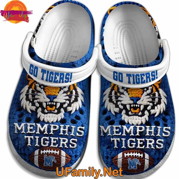 Memphis Tigers Football Knit Effect Crocs For Sale