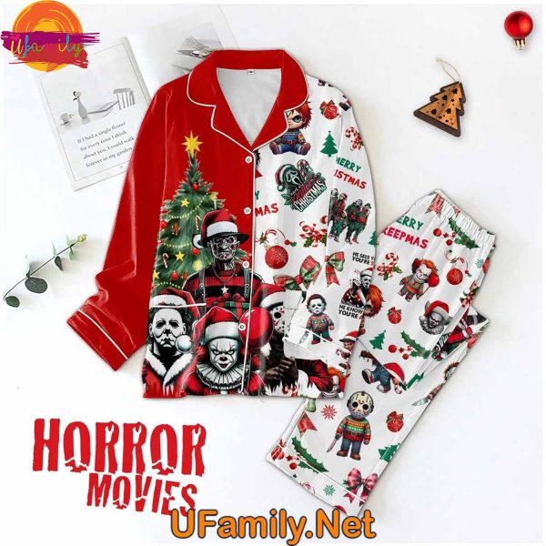 Merry Christmas Horror Movie Pajama Set For Family