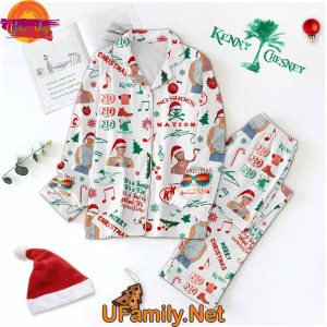 Merry Christmas Kenny Chesney Pajama Set For Family 2