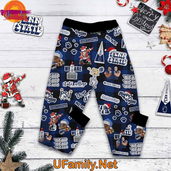 Merry Christmas Penn State Nittany Lions T Shirt Pajama