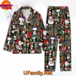 Merry Christmas Snoopy 2024 Pajama Set 2