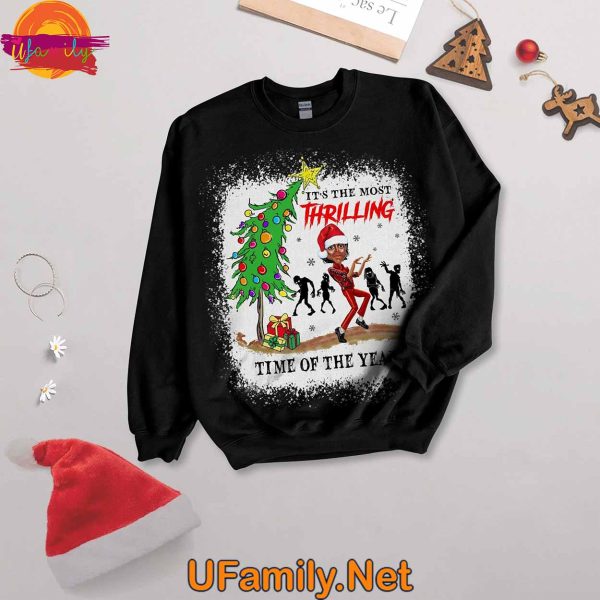 Michael Jackson It’s The Most Thrilling Time Christmas 2024 Long Sleeve Pajamas Set