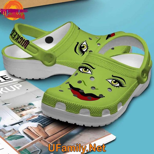 Movie Wicked Face Green Crocs Clogs