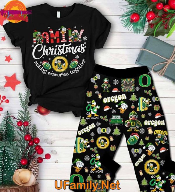 Oregon Duck Family Christmas T Shirt Pajamas – Making Memories Together