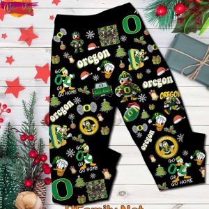 Oregon Duck Family Christmas T Shirt Pajamas Making Memories Together 3