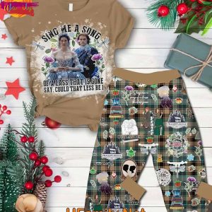 Outlander The Skye Boat Song T Shirt Pajama Set 1