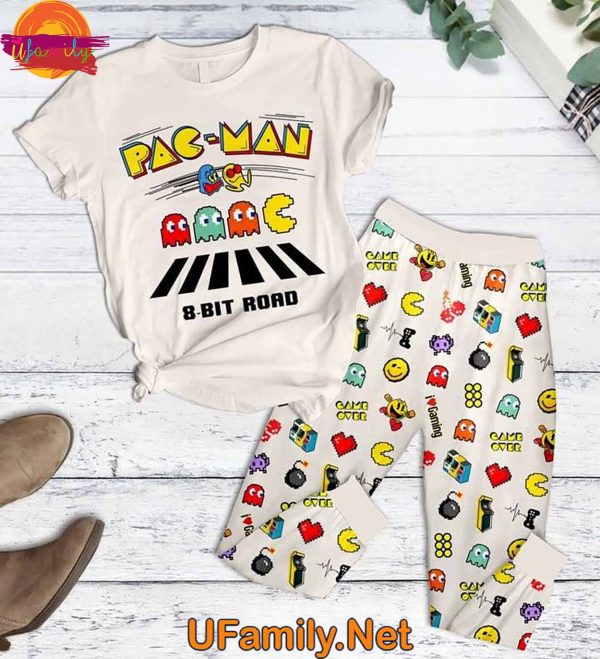 Pac-Man T Shirt Pajamas Set