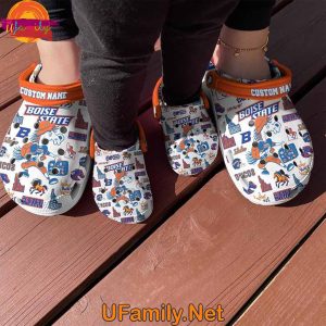 Personalized Boise State Football Crocs Shoes 4