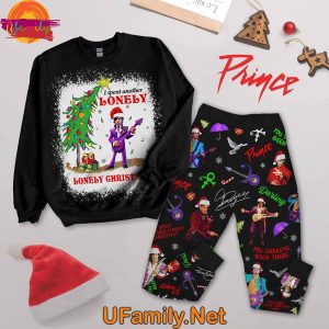 Prince Another Lonely Christmas Long Sleeve Pajamas 1