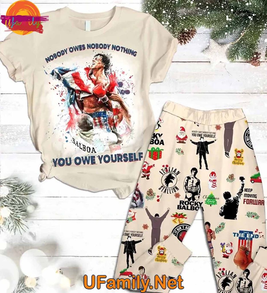 Rocky Balboa T Shirt Pajama Set