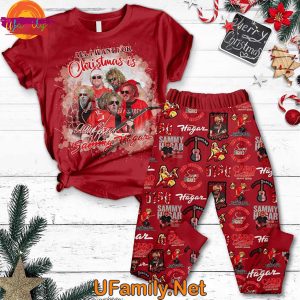 Sammy Hagar Christmas T Shirt Pajama Set 1