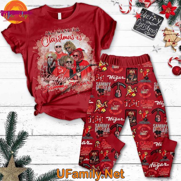 Sammy Hagar Christmas T Shirt Pajama Set