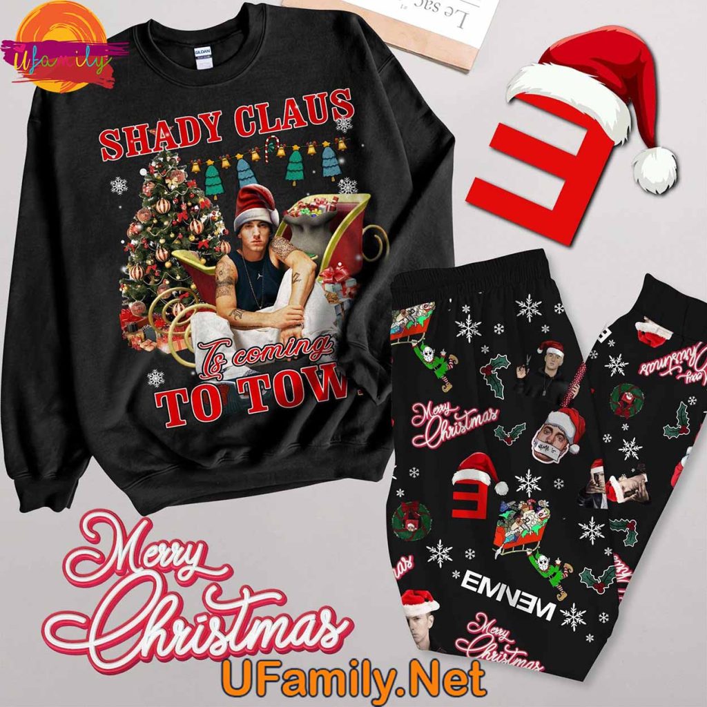 Santa Claus Is Comin' to Town Eminem Long Sleeve Pajama