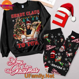 Santa Claus Is Comin’ to Town Eminem Long Sleeve Pajama