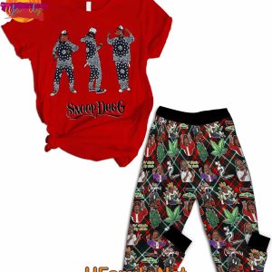 Snoop Dogg LA Hip Hop T Shirt Pajama Set 1