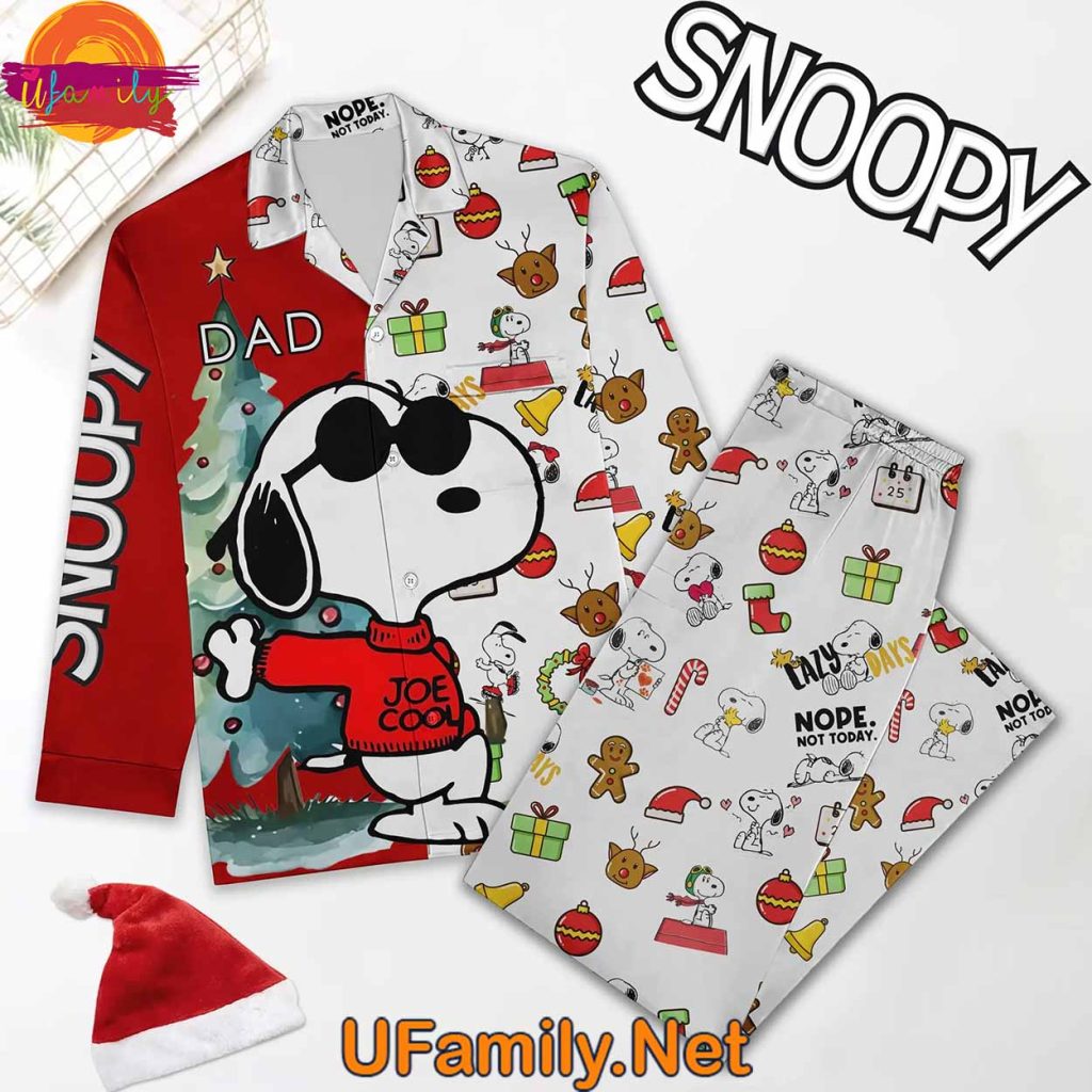 Snoopy Dad Christmas Pajama Set