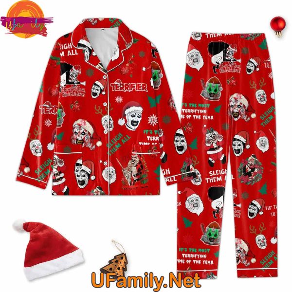 Terrifier Sleigh Them All Christmas 2024 Pajama Set For Family