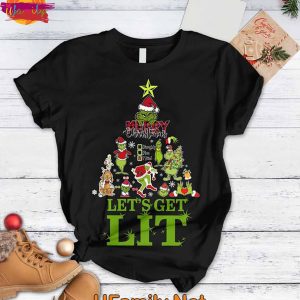 The Grinch Let’s Get Lit T Shirt Pajama Set