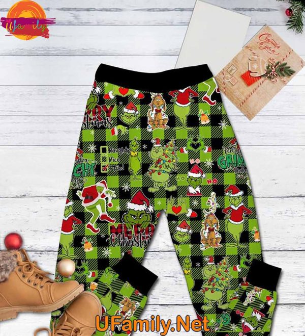 The Grinch Let’s Get Lit T Shirt Pajama Set