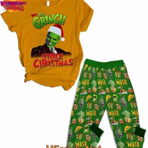 The Mask How The Grinch Stole Christmas T Shirt Pajamas Set