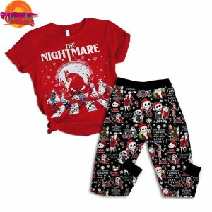 The Night Before Christmas T Shirt Red Pajama For Family