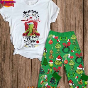 This Is My Hallmark Christmas Movie Watching Shirt Grinch T Shirt Pajama 1