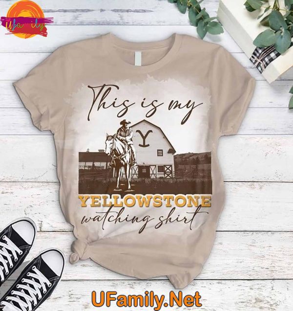 This Is My Yellowstone Watching T Shirt Pajamas For Adults